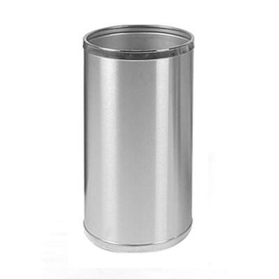 Tall Round Brushed Stainless Steel Waste Bin